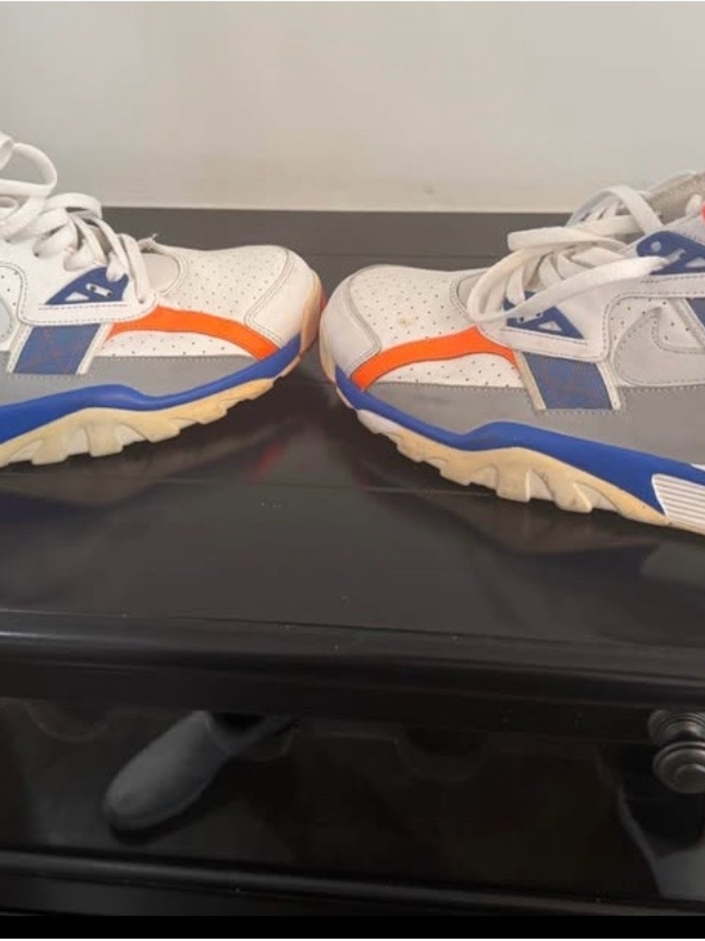 Jordan Men's Bo Jackson Originals White, Gray, Blue and Orange Low-Top Sneakers